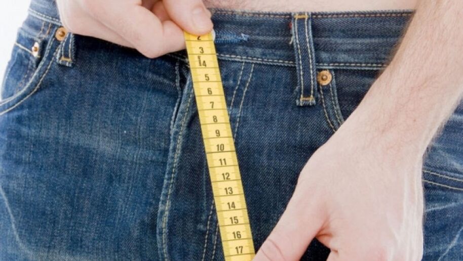 мерење величине пениса након повећања